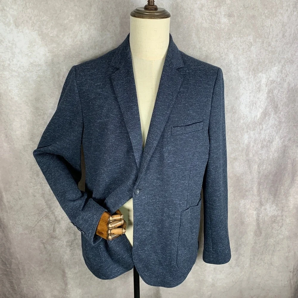 Performance Linen Blazer Sport Coat Men XL Nordstrom Unstructered Mida Italy